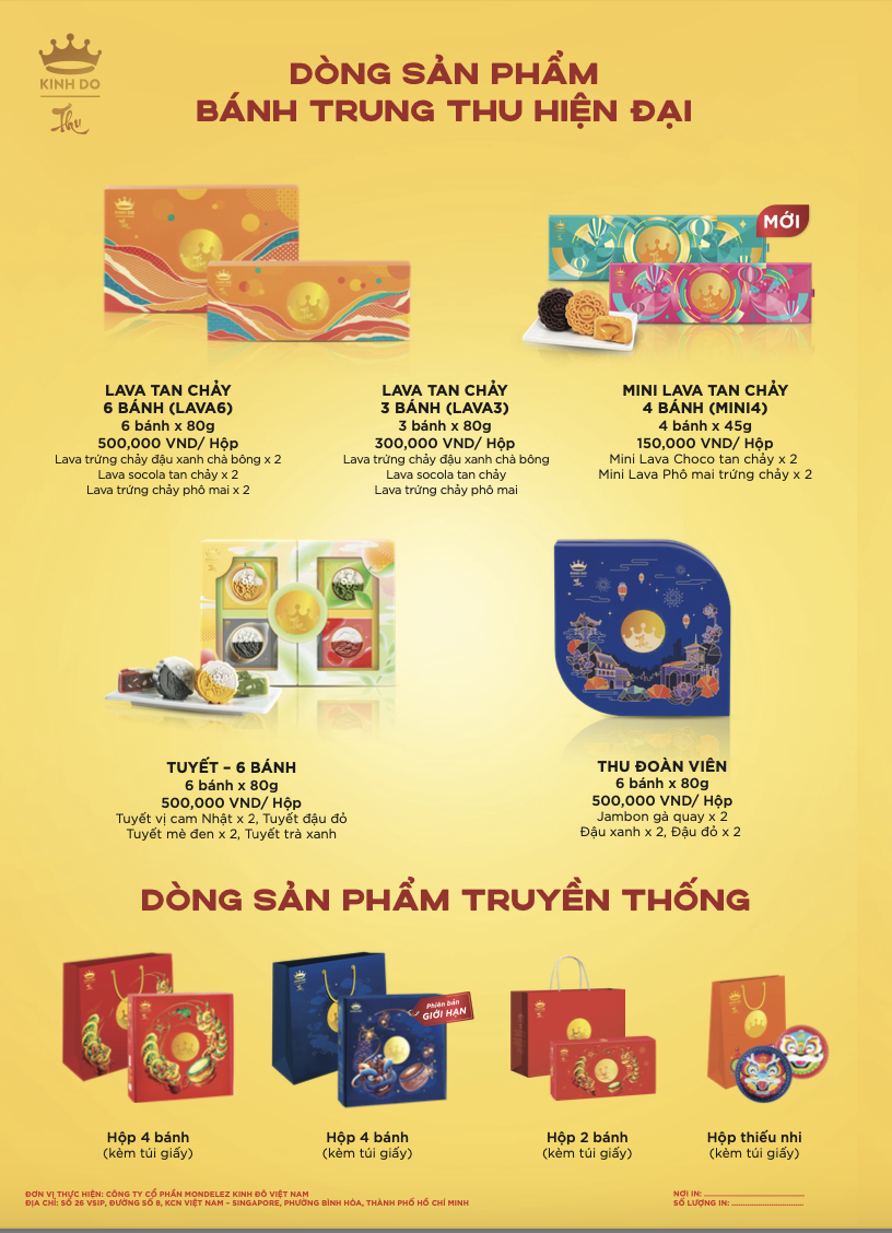 Bánh trung thu kinh đô hiện đại