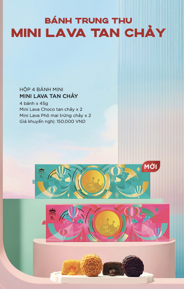 Bánh trung thu mini lava tan chảy